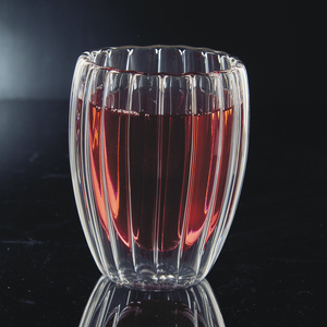 Indian Artisan <b>Double</b> <b>Wall</b> Borosilicate Glass Mug Reusable Thermal Tea Coffee <b>Cup</b> Heat Resistant Drinkware Wholesale Price Bulk - Product Image 4