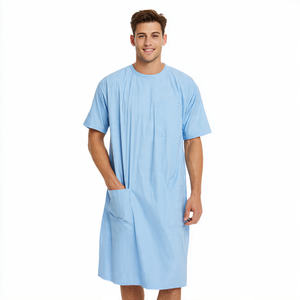 Bata de Hospital Unisex Resistente, Tejida en Algodón, Transpirable y Cómoda - Product Image 4