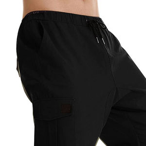 Pantalones Deportivos para Hombre, Corte Jogger, Forro Polar, Color Oscuro, Cintura Media, Transpirables, Ajustados, Antiarrugas, Impermeables, Ecológicos, de Secado Rápido - Product Image 3