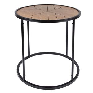 Fresh Trending <b>Round</b> Metal End <b>Table</b> Modern Nightstand Weather Resistant <b>Side</b> <b>Table</b> for Small Spaces Living Room Bedroom - Product Image 3