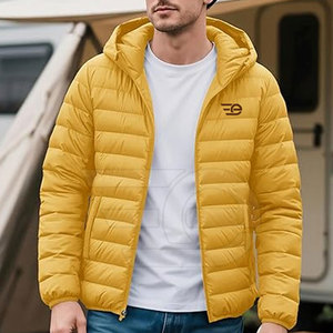 <b>Men</b> Puffer <b>Jacket</b> Warm Winter Casual Lightweight <b>Long</b> Sleeve Zippered Streetwear Outdoor Fashion Trend <b>Men</b> Puffer <b>Jacket</b> - Product Image 2