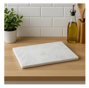 Planche à découper en marbre naturel durable, la plus vendue, pour comptoir de cuisine, compatible lave-vaisselle, idéale pour couper le fromage Paneer - Product Image 2