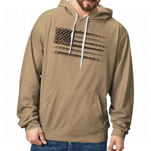 Wholesale Men's Hoodies Custom Streetwear Casual Drop Shoulder New Design Blank High Quality Fleece Screen Printed Pullover - Product Image 5
