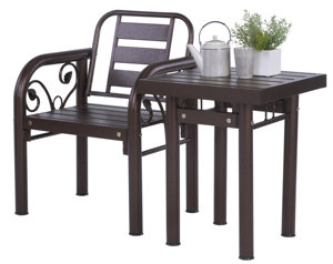 Industrial Midcentury End <b>Table</b> Metal Top <b>Iron</b> Pipe Leg Frame Coffee <b>Table</b> for Cafe Restaurant Hotel Balcony Lounge Project - Product Image 3