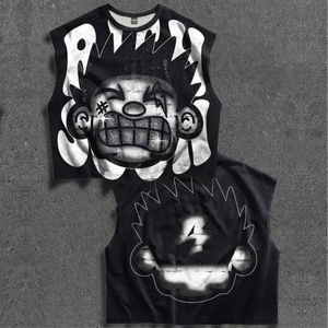 Camiseta Unisex de Verano con Estampado Completo, 100% Algodón, Tela No Tejida, Corte Holgado, Casual, Oversize, Ecológica, Transpirable, Cuello Redondo, Manga Corta - Product Image 3