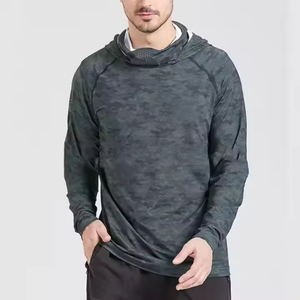 Sudadera con Capucha de Pesca con Estampado de Camuflaje para Hombre, 100% Poliéster, Protección Solar UPF 50, Secado Rápido, Manga Larga, Camisa de Senderismo de Alto Rendimiento - Product Image 6