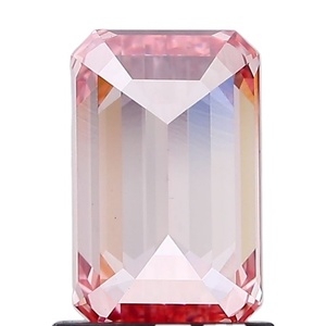 Diamant de laboratoire CVD taille émeraude de 1,29 carat, couleur rose vif fantaisie, VS1, certifié IGI 566318646, Excellent Corporation - Product Image 4