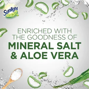 Líquido lavavajillas extra natural Sunlight 1.35L Sal y aloe vera suave en las manos - Product Image 5