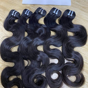 Meilleure qualité couleur noire vietnamienne cheveux humains bruts vague de corps trame unique qualité du donneur prix de gros - Product Image 6