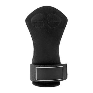 Black Weightlifting <b>Wrist</b> <b>Wraps</b> <b>Gym</b> <b>Wrist</b> Straps Leather Lifting Support for Strength Training - Product Image 2