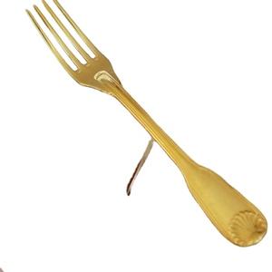 Ensembles de fourchettes élégantes en acier inoxydable doré, idéales pour les fêtes, les mariages, les restaurants, les cafés et l'usage domestique. Vente en gros depuis l'Inde. - Product Image 1