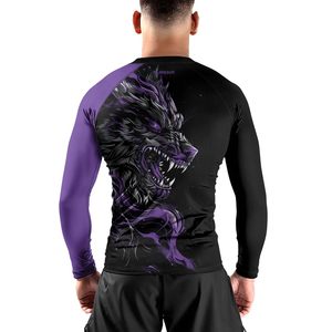 Wholesale Custom Unisex Rashguard UPF 50 Sublimation UV Protection Body Fit Compression Polyester OEM Factory Made OEM Wholesale - Product Image 4