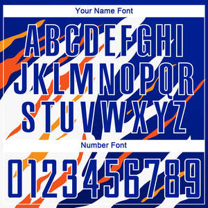 Uniforme de Fútbol Personalizado para Hombre, Conjunto de Camiseta de Fútbol Azul y Naranja, Sublimado, con Logotipo, Nombre y Número Personalizados, OEM - Product Image 5