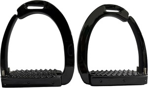 เหล็กยึดอานม้า EXTREME Horse Safety Stirrup Irons – สีดำ, ตัวล็อคแบบปลดเร็ว ทำจากอะลูมิเนียม ขนาด 4.75 นิ้ว - Product Image 2
