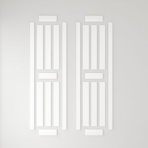 Porte da fienile scorrevoli in legno massello con Kit di binari Hardware incluso - Product Image 5