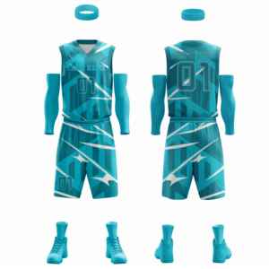 Tenues de basketball réversibles respirantes roses 2024, sublimation BSCI, été, shorts de basketball réversibles, ensembles de basketball d'équipe - Product Image 2