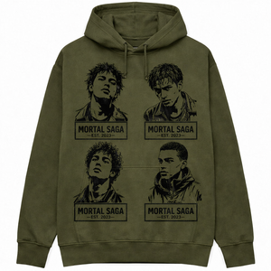 Sudadera con Capucha Personalizada BSAALI 100% Algodón, Estampado Serigrafiado, Estilo Urbano Informal, Tejido Terry, AALI Ecológica, Prenda Superior de Invierno - Product Image 4