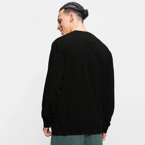 Sweat-shirt col rond en coton pour homme, style streetwear décontracté, personnalisable OEM, vente en gros - Product Image 2