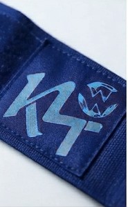 Support de poignet réglable en cachemire bleu avec fermeture auto-agrippante pour la musculation, protège-paume unisexe, protection professionnelle - Product Image 3