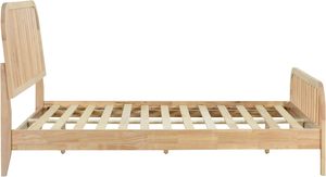 Natural Wood <b>Bed</b> <b>Frame</b> | Contemporary Hotel Furniture | OEM Available - Product Image 6