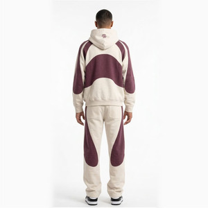 Conjunto Deportivo Oversize para Hombre con Paneles en Contraste – Sudadera con Capucha y Pantalones Jogger Premium - Product Image 3