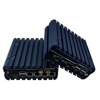 Mini Computadora Industrial Integrada Sin Ventilador, Carcasa de Aluminio, Doble LAN, COM, HDMI, VGA, USB, Amplio Rango de Temperatura 24/7, Larga Duración de la Batería, Montaje Industrial