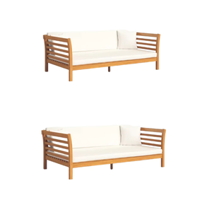 ชุดโซฟาในสวนสไตล์โมเดิร์นชุดโซฟาไม้สักโบราณเฟอร์นิเจอร์กลางแจ้งสำหรับลานบ้านและโรงแรมไม้สักเก่าแก่ - Product Image 3