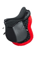 Selle d'endurance synthétique pour cheval BLUHORSE BH-852, noire, en plastique incassable, avec arceau antirouille nickelé – Prix de gros