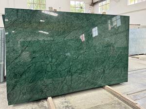 Marbre vert indien de luxe, pierre naturelle, marbre poli, panneau mural moderne, évier de cuisine, comptoir, meuble-lavabo, villa, intérieur - Product Image 3