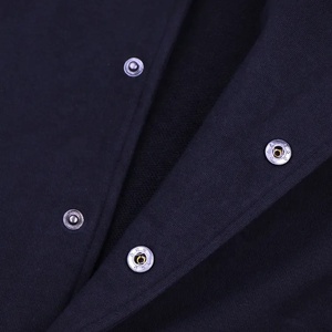 Blousons universitaires en toile pour hommes grandes tailles, vente en gros, logo personnalisé, été, longs - Product Image 5