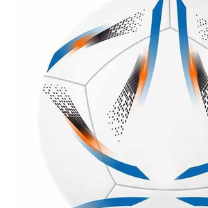 Ballon de football taille 5 blanc bleu orange durable écologique léger entraînement intérieur extérieur haute qualité - Product Image 3