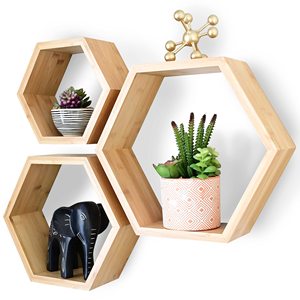 Étagère murale flottante en bois, bibliothèque décorative, bois durable, excellente qualité - Product Image 4