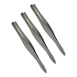 Pince à épiler à pointe fine en acier inoxydable antidérapante et durable pour une utilisation professionnelle et un confort longue durée - Product Image 1