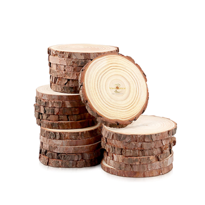 Rodajas de Madera de Pino Redondas Ecológicas con Acabado Natural, Madera Sólida para Decoración del Hogar, Manualidades y Proyectos Artísticos - Product Image 4