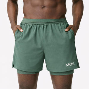 Pantalones Cortos Deportivos Negros de Malla para Hombre, Gran Volumen, Marca Privada, Logotipo Personalizado, Cordón Elástico para Compradores de Marcas de Fitness - Product Image 5