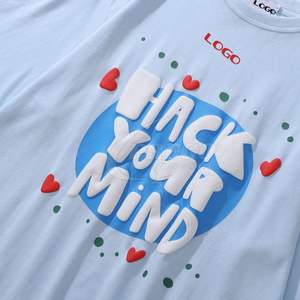 T-shirt personnalisé uni avec impression en relief pour hommes, design professionnel, best-seller, fabriqué au Pakistan - Product Image 4