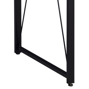 47.5 \ "writed rovere e nero scrivania con Base a slitta in metallo scrivania Computer - Product Image 6