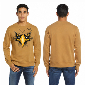 Sweat-shirt personnalisé avec motif d'aigle, col rond, en molleton de coton, streetwear décontracté, impression de logo OEM - Product Image 1