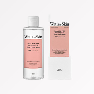 Masque liquide éclatant à la rose AHA PHA Micro Spicule K-Beauty coréen, fabriqué en Corée, 200 ml, unisexe. - Product Image 3