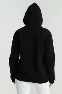 OEM Custom Plus Size Waterproof Hooded Sweatshirt Puff Print Crop <b>Top</b> <b>Woolen</b> Adult Women's Plain Cotton French Terry Autumn - Product Image 6