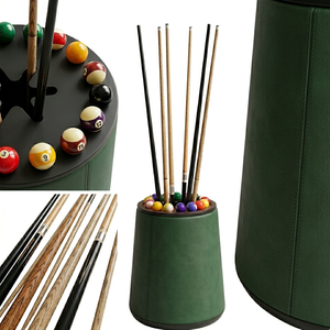 Flute Leather Wrapped Luxury Cue Stand By Argmac for <b>Pool</b> & Snooker Table Billiards <b>Accessories</b> Stand Premium Quality - Product Image 4