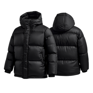 Pinco Sports Men Oversized Hooded Puffer <b>Jacket</b> Premium Winter Streetwear Outerwear Breathable Windproof Thick - Product Image 3