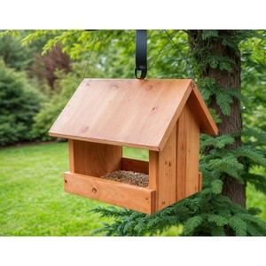Comedero para Pájaros Aqdus Saleem Hecho a Mano en Madera de Sheesham Marrón Rústico, Diseño Tradicional Ecológico para Mesa, 25x20x15 cm - Product Image 4