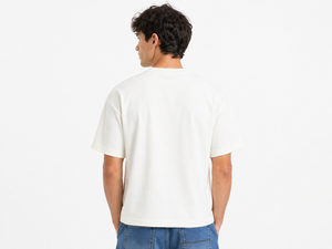 Camiseta Gráfica Blanca para Hombre con Estampado de Olas, Casual, de Media Manga, Corte Holgado, para Verano, Estilo Urbano, Suave y Cómoda - Product Image 3