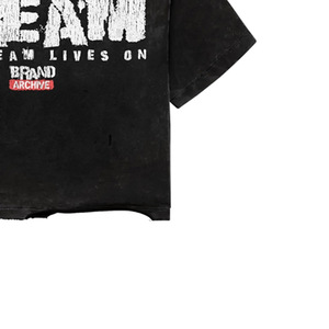 I Have A Dream Printed Black Oversized <b>Crop</b> T-<b>Shirt</b> Men's Short Sleeve Street Style Jersey Fit 100% Cotton O-Neck - Product Image 4
