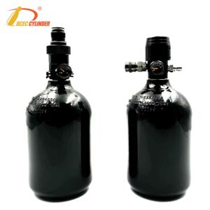 Fondo plano de aluminio 0.35L 0.4L 0.5L 3000psi 26ci HPA Paintball Air Tank con regulador de airsoft - Product Image 5