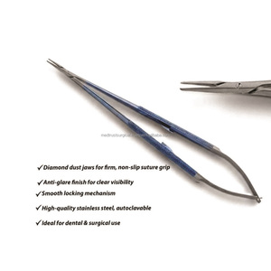 Porte-aiguille microchirurgical Castroviejo en titane de haute qualité Medtrust, 25 cm, pointe droite, instrument microchirurgical en gros - Product Image 6