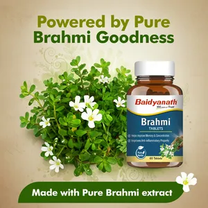 Tabletas de Extracto Herbal de Brahmi Baidyanath, 99% Puro, Cosechado en la Naturaleza, Origen Jharkhand, Grado Alimenticio - Product Image 5