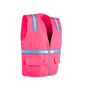 Chaleco de Seguridad Reflectante de Alta Visibilidad con Logotipo Personalizado, Múltiples Bolsillos, Transpirable, Ropa de Trabajo para Hombres y Mujeres - Product Image 5