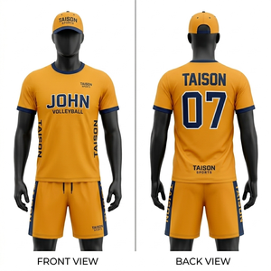 Uniforme de Voleibol Masculino, Tela de Poliéster de Secado Rápido GSM, Diseño de Paneles Rojos y Blancos, Sublimación, Logotipo Personalizado, Jersey y Pantalones Cortos - Product Image 2